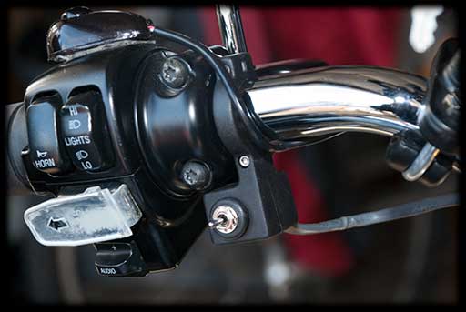 Mount the switch housing -
			Winbender Electrically Adjustable Motorcycle Windshields