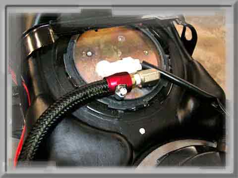 QuickTank - GL1800 Auxiliary Fuel Cell - Bulkhead Fitting, Welded