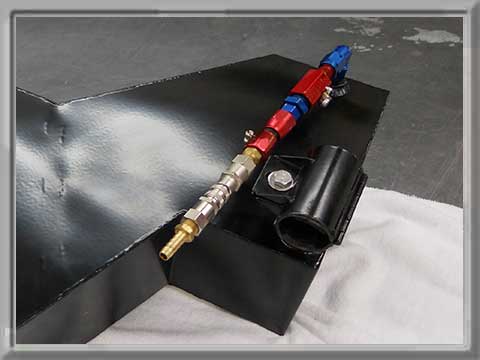 QuickTank - GL1800 Auxiliary Fuel Cell - Shutoff Plumbing